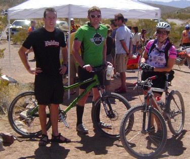 Three Soccorans at the 2006 Coyote Classic MTB Race