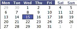 2003 Statewide Race Calendar